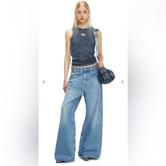 Diesel 1996 D-Sire-S1 Relax Fit Low Waist Jeans Size 26 - Picture 1 of 14